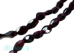 Red Garnet  Oval Faceted - click here for large view